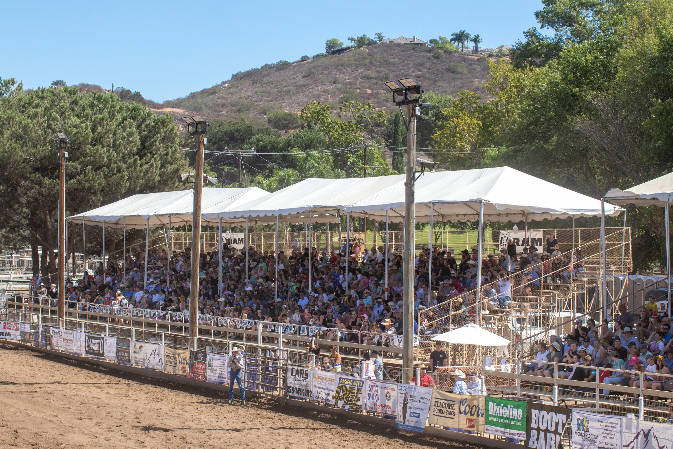 General Admission Bleachers at the Poway Rodeo