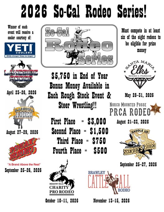 2026 So Cal Rodeo Series at the Poway Rodeo